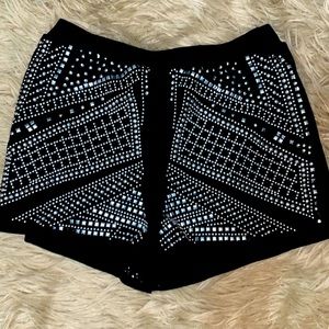 Black with sequins shorts